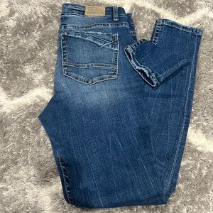 Buckle Mid Rise Jeans